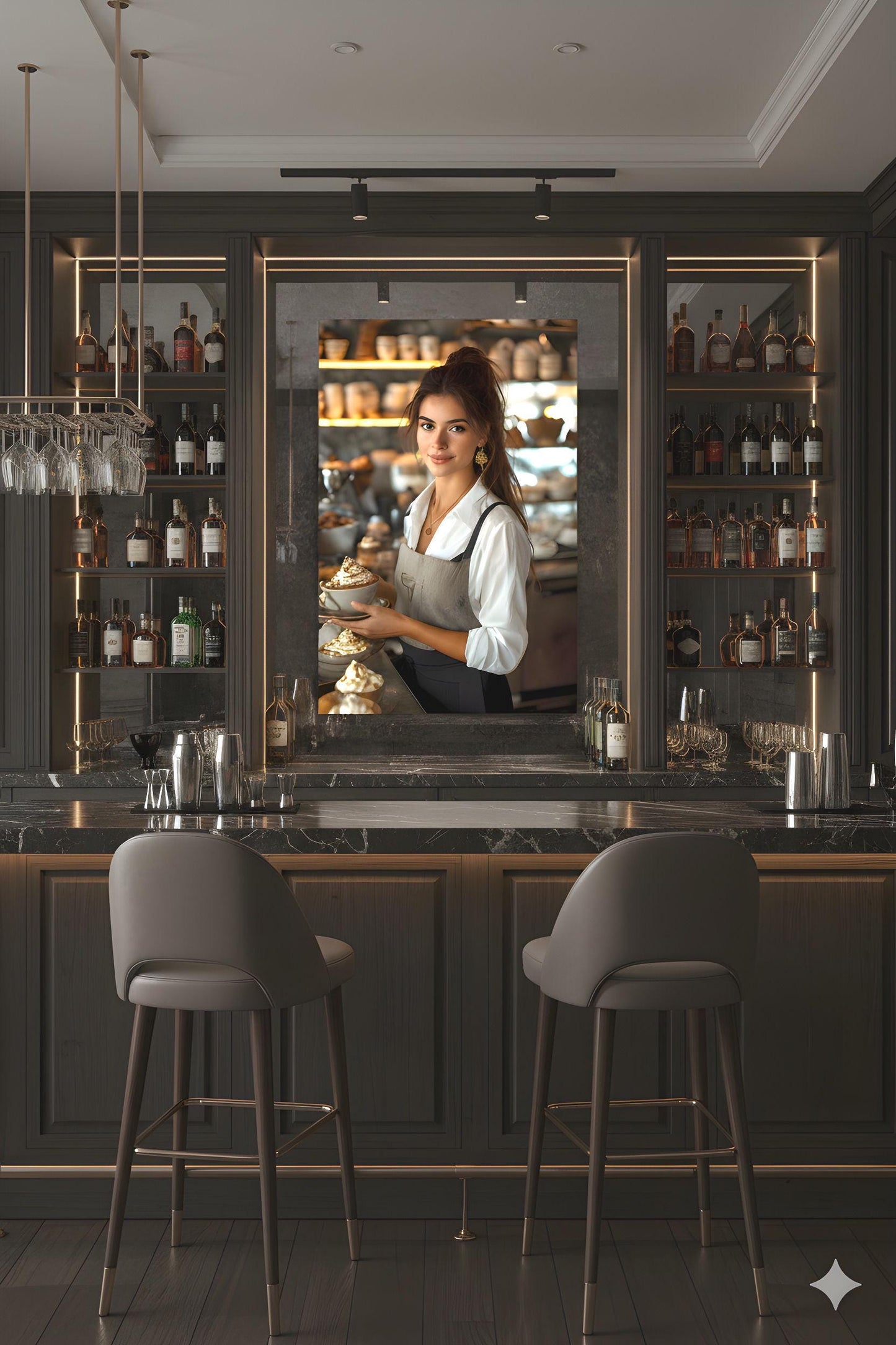 16K HD Coffee Shop Retro Poster perfect for a Vibrant Culinary Inspired Gallery Wall