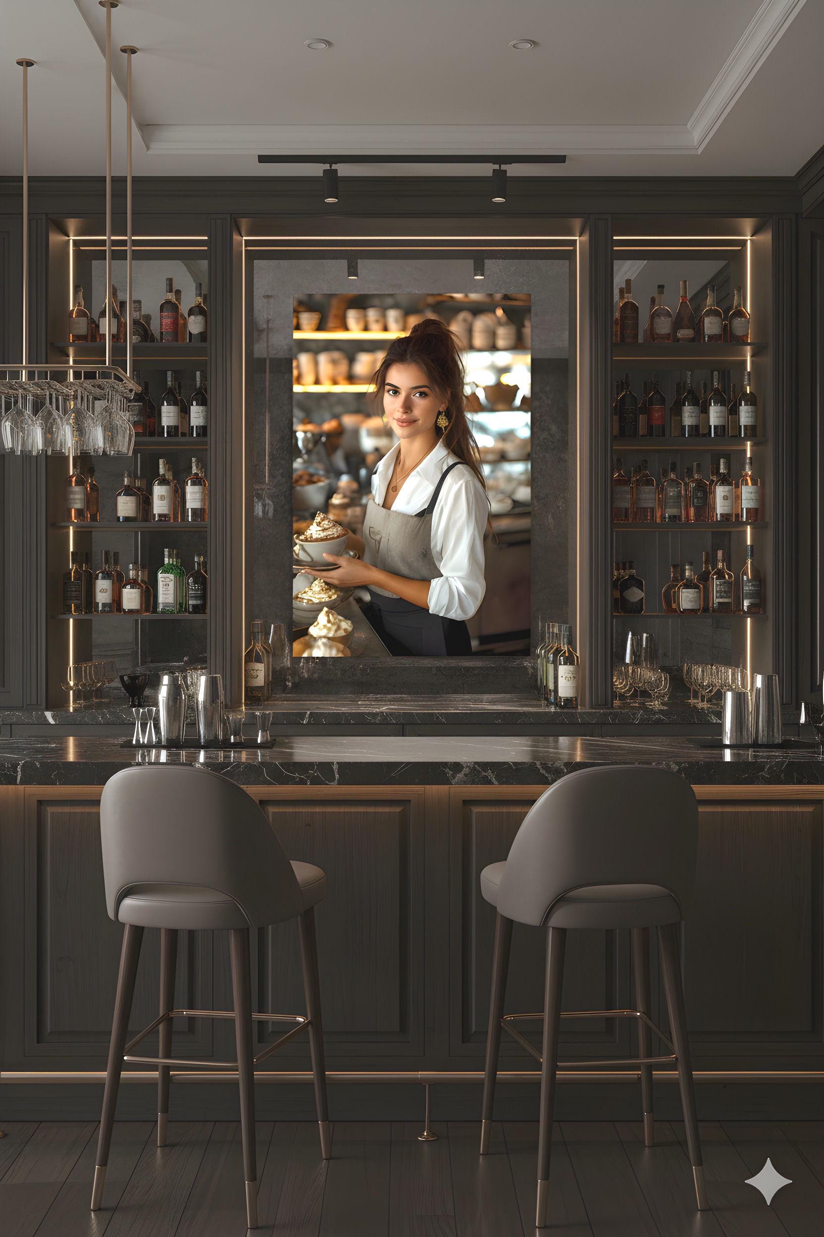 16K HD Coffee Shop Retro Poster perfect for a Vibrant Culinary Inspired Gallery Wall