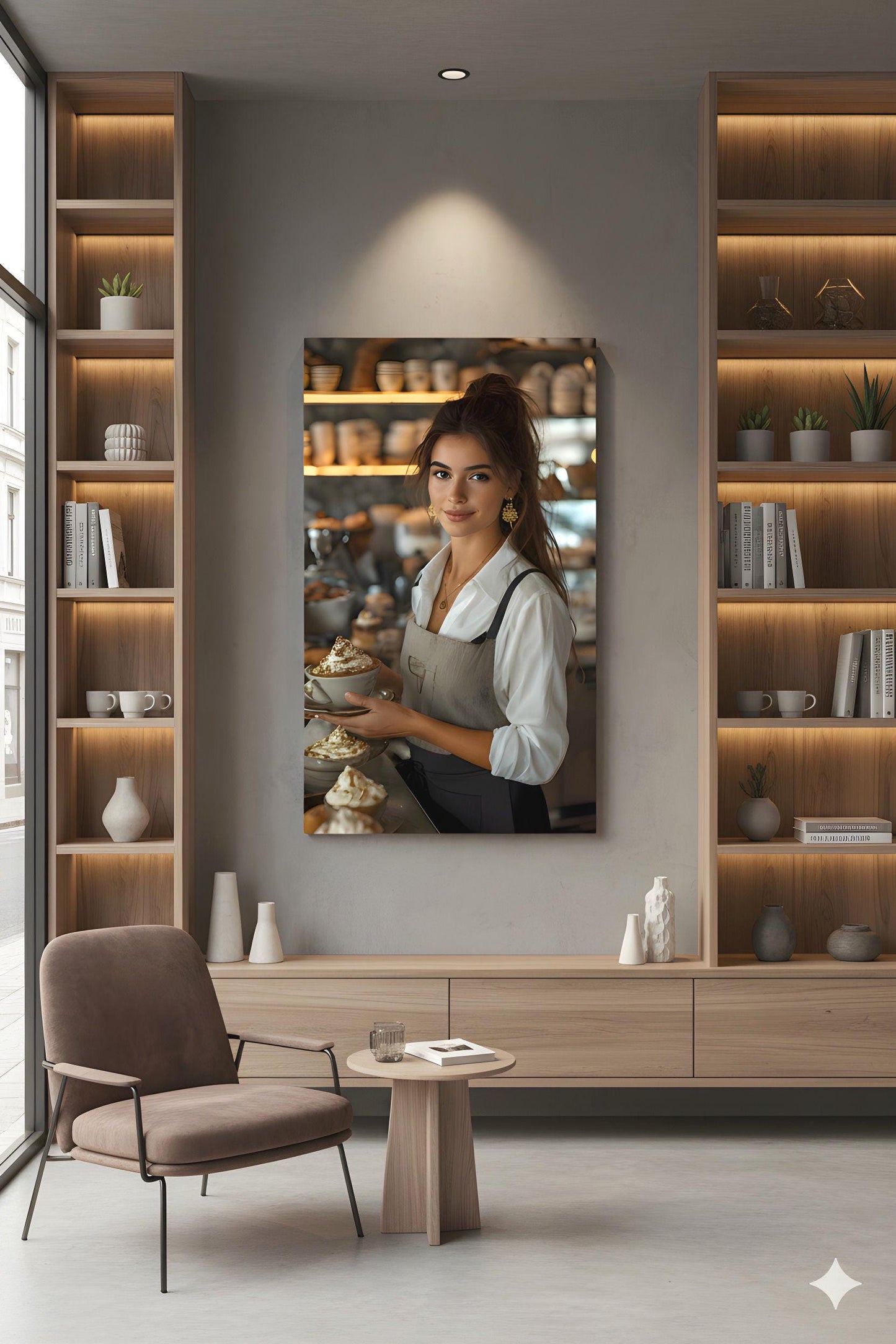 16K HD Coffee Shop Retro Poster perfect for a Vibrant Culinary Inspired Gallery Wall