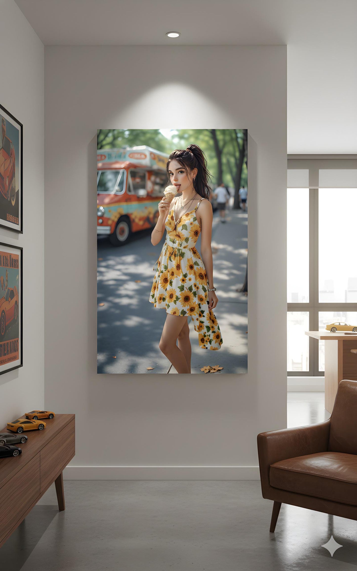 Ice Cream Summer Treat | 16K Ultra HD Rolled Poster | Free US Shipping!