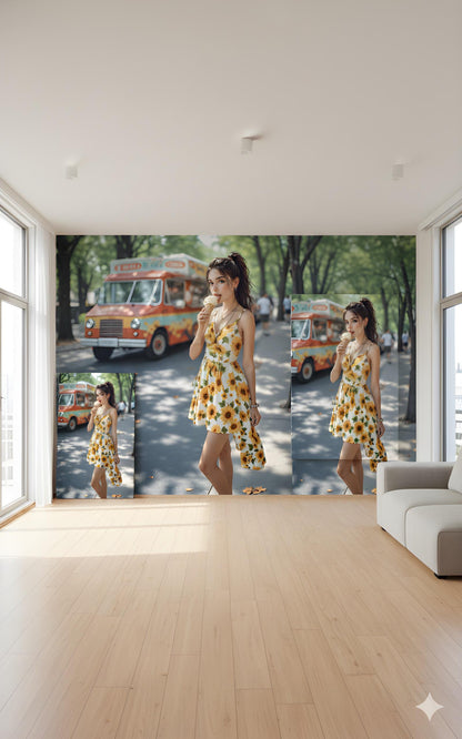 Ice Cream Summer Treat | 16K Ultra HD Rolled Poster | Free US Shipping!