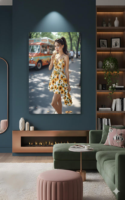 Ice Cream Summer Treat | 16K Ultra HD Rolled Poster | Free US Shipping!