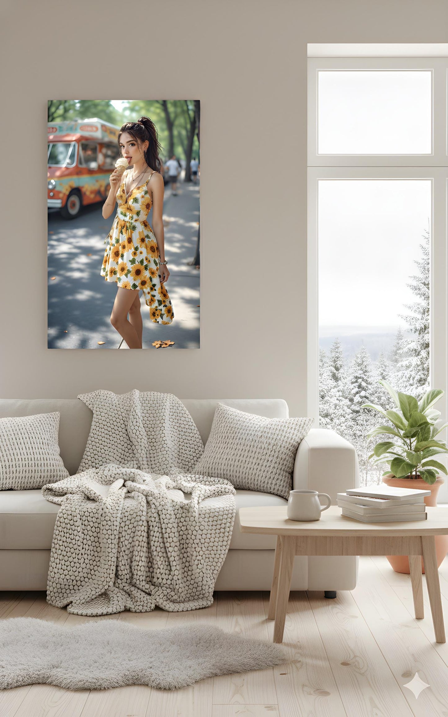 Ice Cream Summer Treat | 16K Ultra HD Rolled Poster | Free US Shipping!