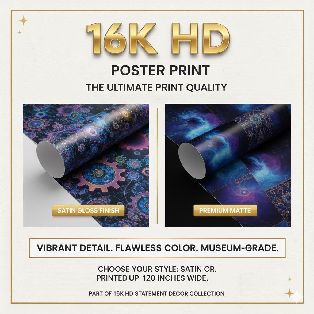 Pink Haired Streamer | E-Sports Focus | 16K Ultra HD Poster | Office Gamer Decor | Ideal Streamer Present | Free US Shipping!