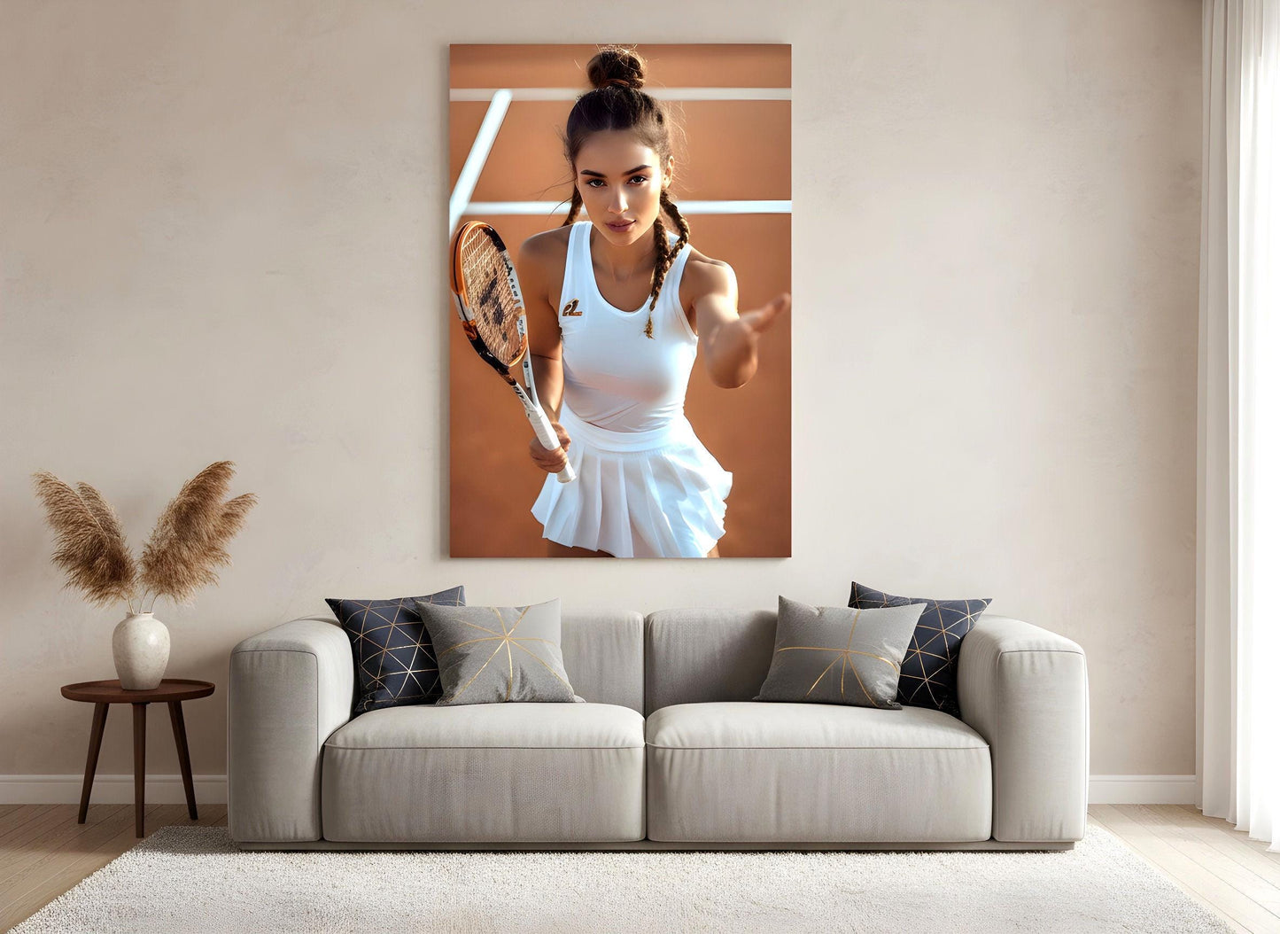 Tennis Coach Gift | 16K HD Female Athlete Wall Art | High Quality Poster | Sports Lounge Niche | FREE SHIPPING!