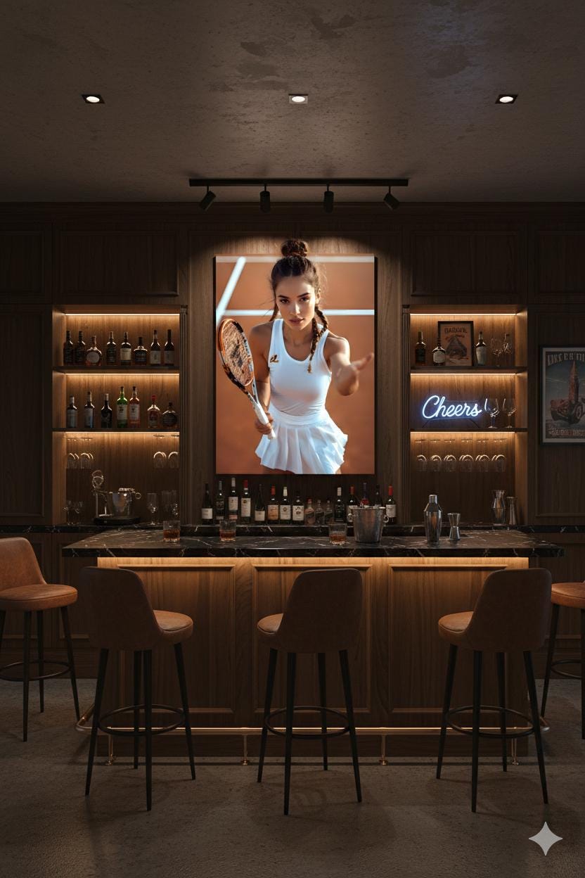 Tennis Coach Gift | 16K HD Female Athlete Wall Art | High Quality Poster | Sports Lounge Niche | FREE SHIPPING!