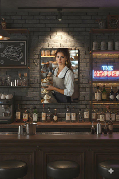 16K HD Coffee Shop Retro Poster perfect for a Vibrant Culinary Inspired Gallery Wall