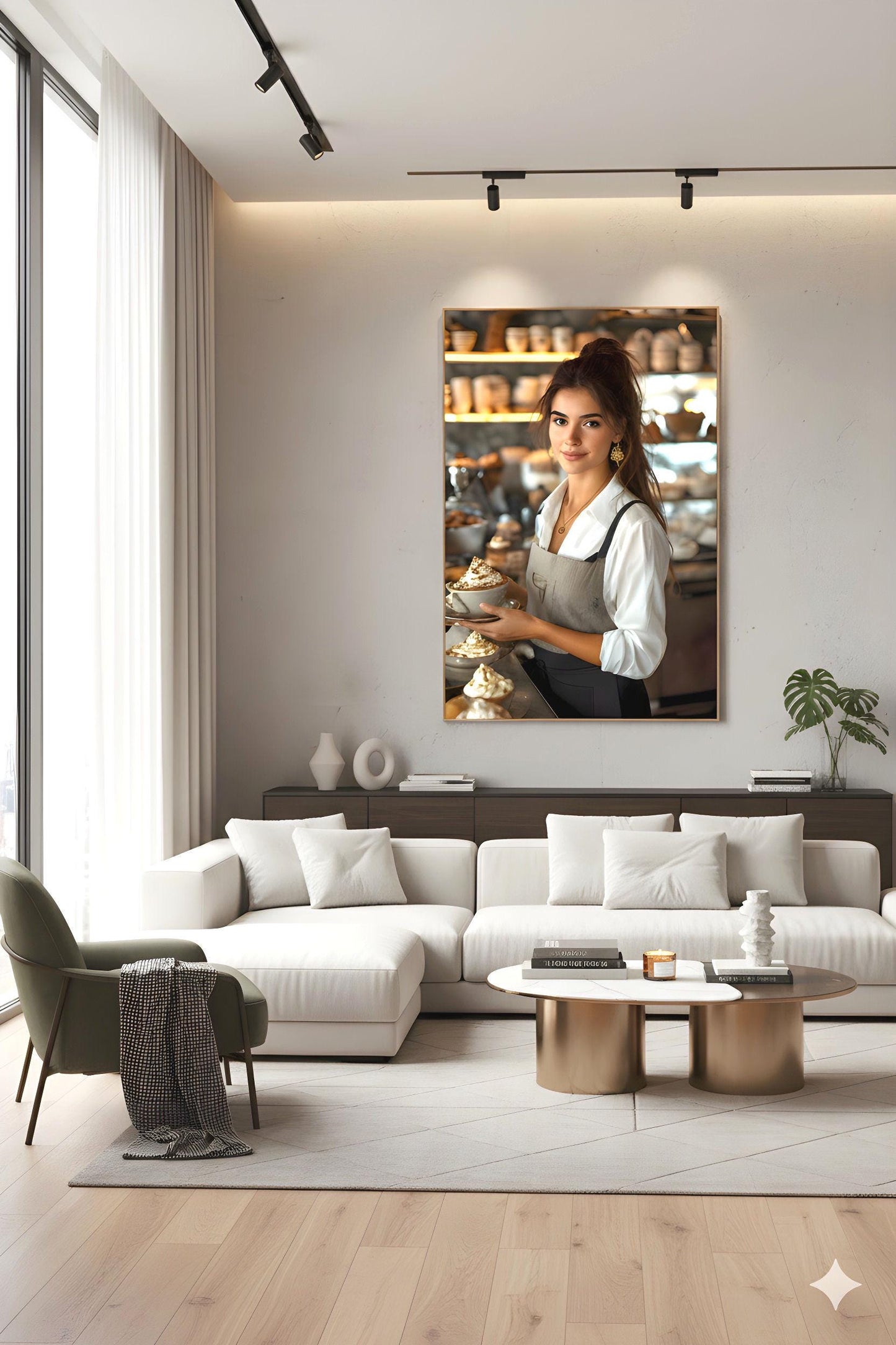 16K HD Coffee Shop Retro Poster perfect for a Vibrant Culinary Inspired Gallery Wall