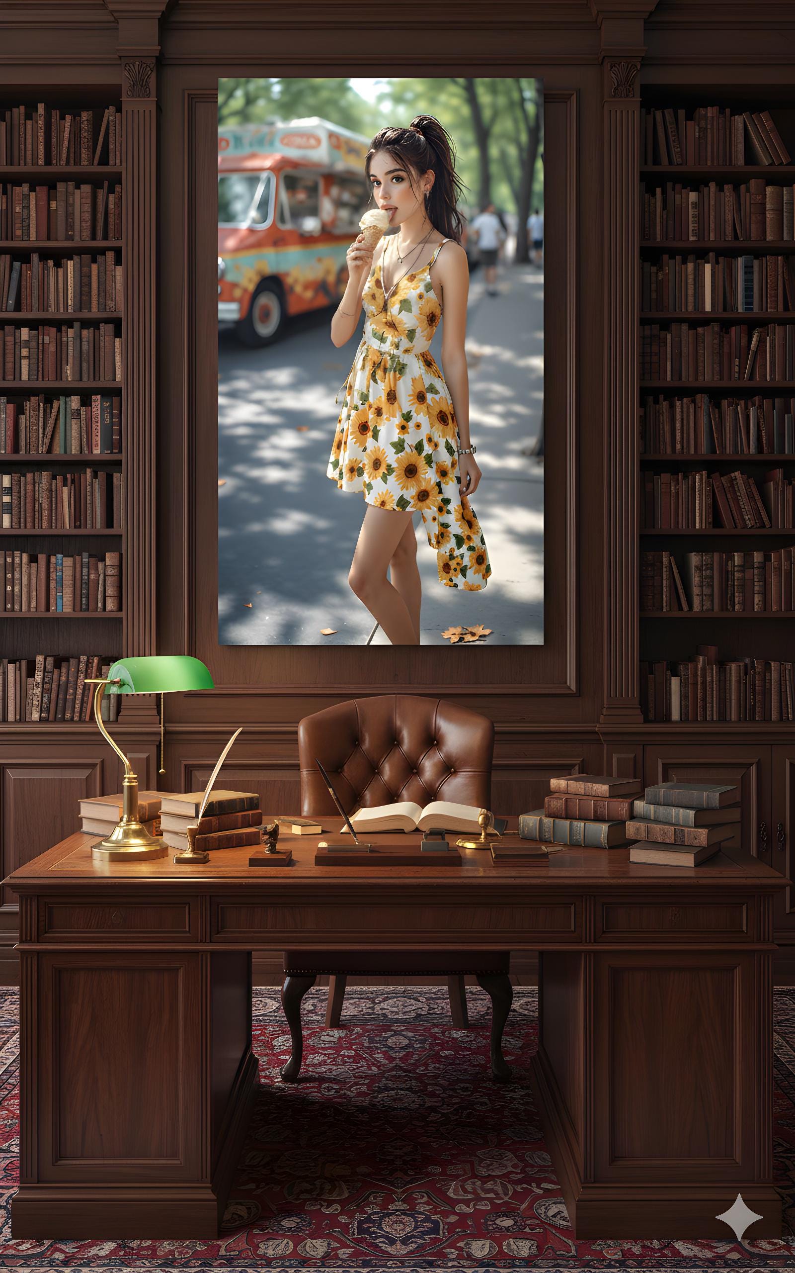 Ice Cream Summer Treat | 16K Ultra HD Rolled Poster | Free US Shipping!