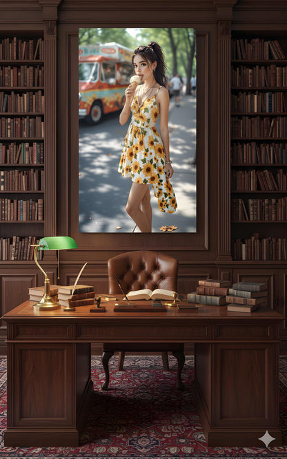 Ice Cream Summer Treat | 16K Ultra HD Rolled Poster | Free US Shipping!