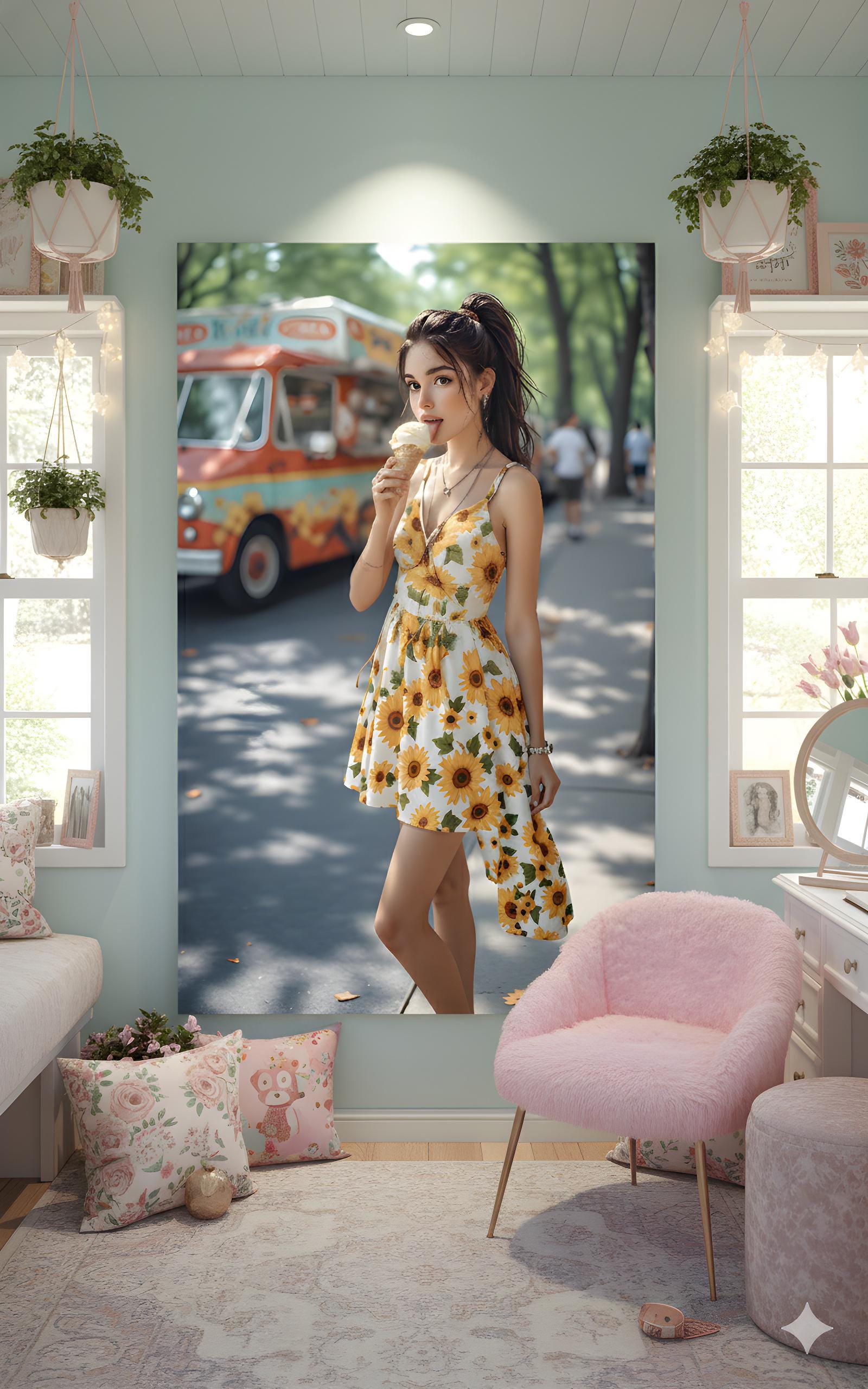 Ice Cream Summer Treat | 16K Ultra HD Rolled Poster | Free US Shipping!