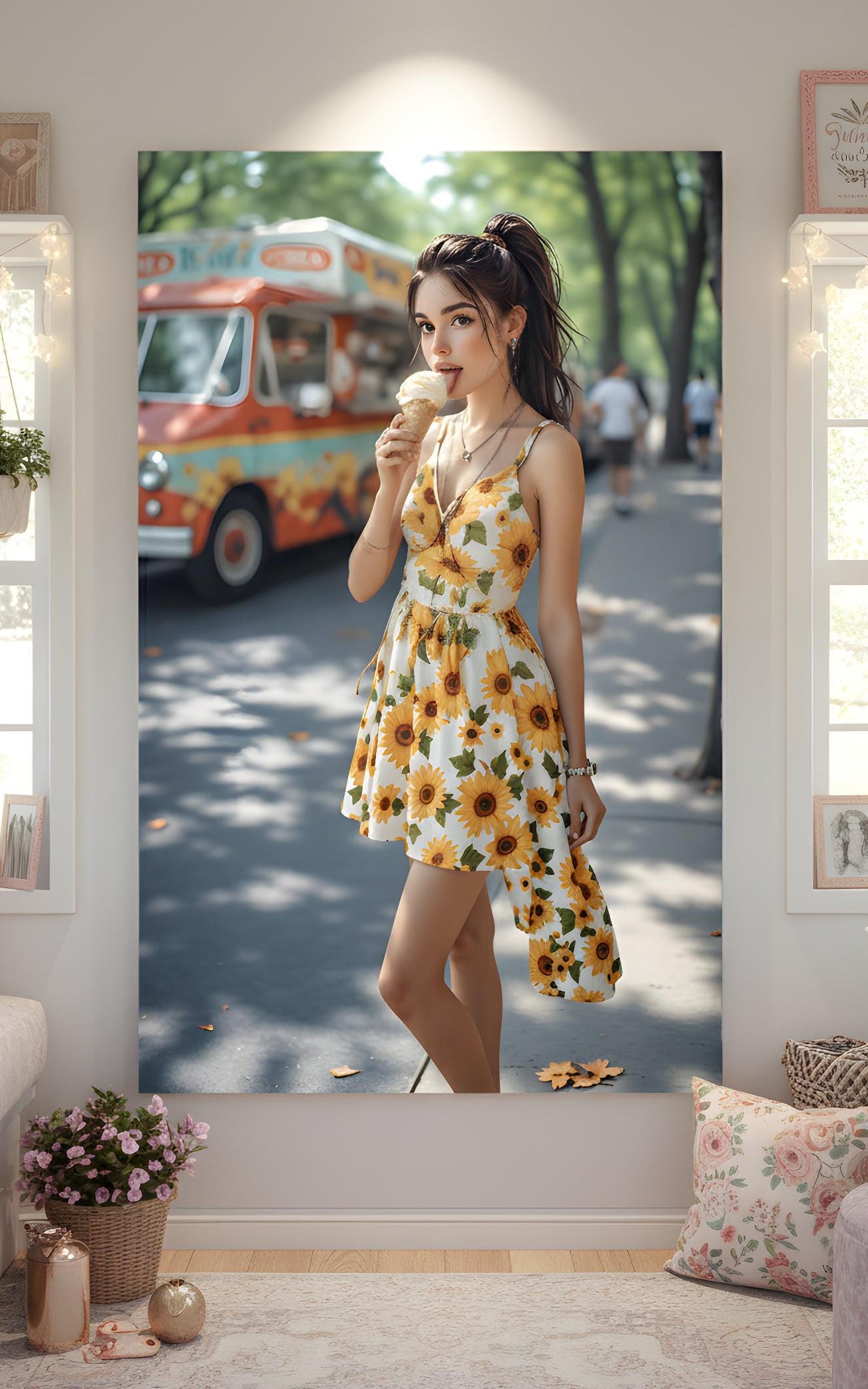 Ice Cream Summer Treat | 16K Ultra HD Rolled Poster | Free US Shipping!