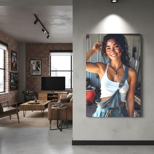 16K HD Sexy Mechanic Pin Up Poster | Workshop Decor | Free US Shipping!