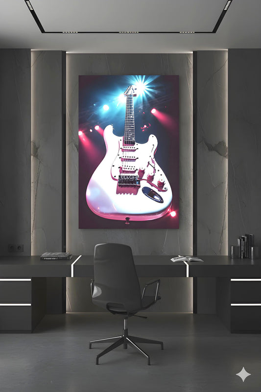 16K HD Guitar Heaven Poster Print | Music Room Decor | Studio Wall Art | Guitarist Gift | Free US Shipping!