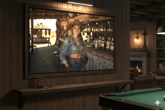 16K HD Ranch Hostess Retro Poster perfect for an Americana Gallery Wall or Dorm Decor