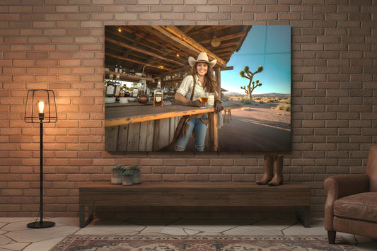 16K HD Ranch Hostess Retro Poster perfect for an Americana Poster Inspired Gallery Wall