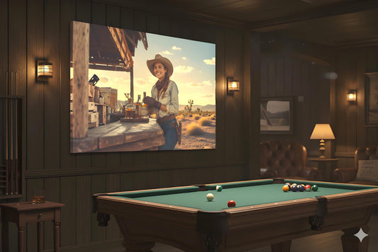 16K HD Ranch Hostess Retro Poster perfect for an Americana Poster Inspired Gallery Wall